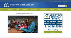 Desktop Screenshot of johnstownchristianschool.org